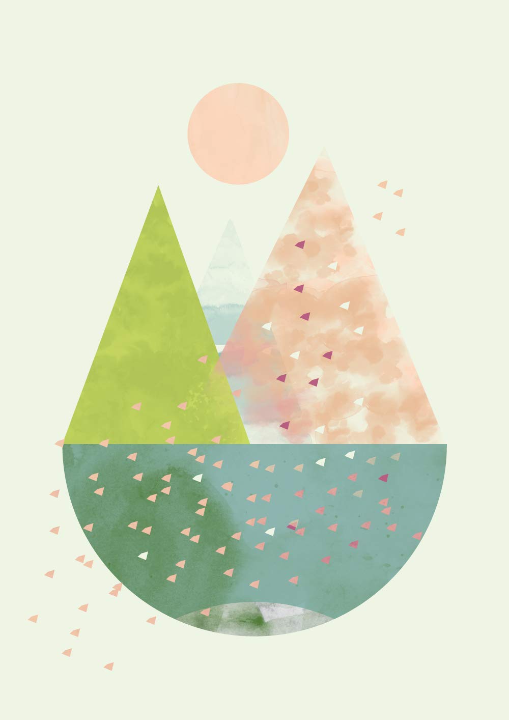 Spring Earth - Giclée art print by FLATOWL