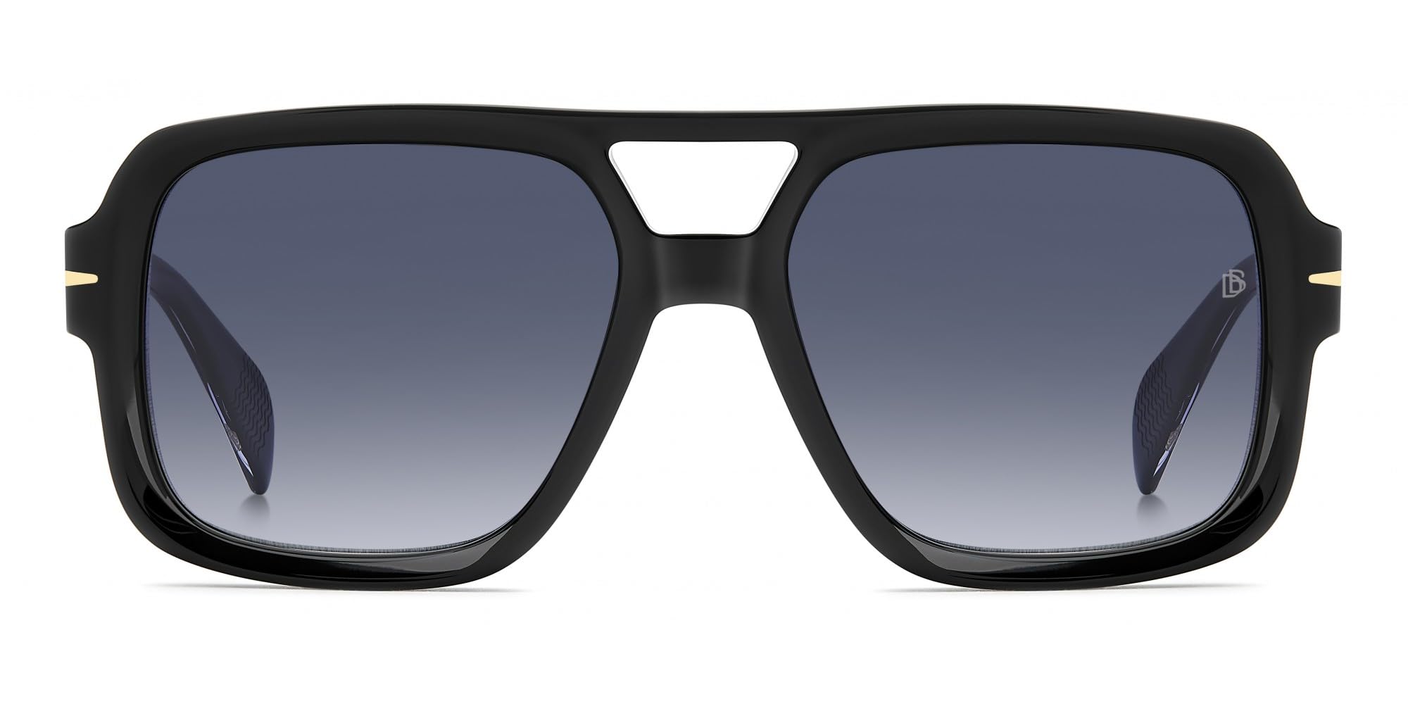 David Beckham Herren DB 7151/S Nicht polarisierte Sonnenbrille, Schwarz, 55mm