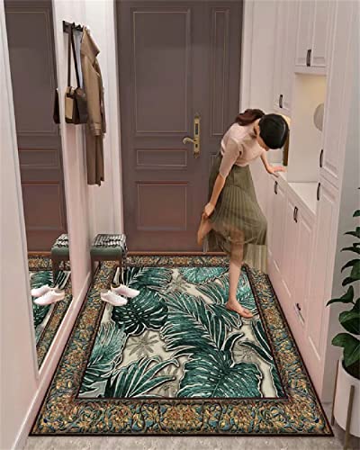 Tapis enfant feuilles vertes 40x60 pour créer un coin lecture cosy en chambre