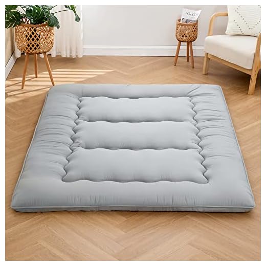 Futon Mattress Mattress Topper Full Japanese Floor Mattress Memory Foam Tatami Foldable Sleeping Mattresses Camping Mattress,Grey