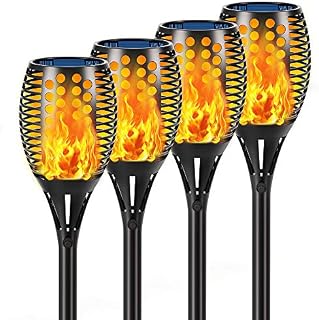 Aityvert Solar Lights, 43" Flickering Flames Torch Lights Outdoor Waterproof Landscape Decoration Lighting