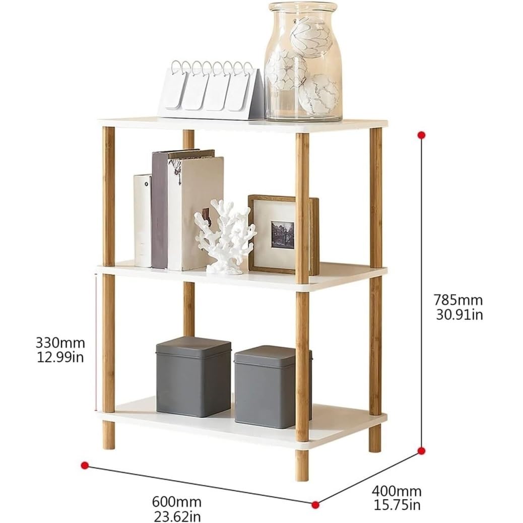 Tavolo per Stampante Supporto per Stampante da Terra per Fax con Contenitore Organizzatore Scrivania in Legno Scaffale per Tavolo Ufficio Supporto per Stampante(60 * 40 * 78.5cm)
