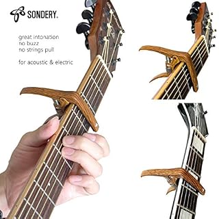 Sondery Capodastre Guitare Acoustique Folk, Tension de Ressort Réglable - Les Beatles, Paul McCartney, John Lennon, RIngo Starr, George Harrison Sondery Capodastre Guitare Acoustique Folk, Tension de Ressort Réglable – Image 5