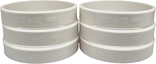 Sous Vide Perfect Hamburger / Burger Immersion Cooking Rings, SET of 6 (1/2 LB. Rings)