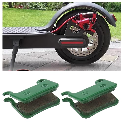 YINETTECH 2 works Ceramic Brake Pads Compatible with Xiaomi Mi 3 E-Scooter Disc Brake Pad Scooter Replacement Part Accessory 32x27x4mm Green - Image 3