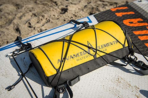 Image of Advanced Elements QuickDraw Deck Bag - AE3501 Kayak Storage Drybag - Universal fit Kayak Storage - 7 Liters - Yellow
