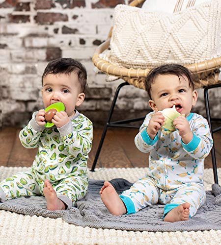 Image of Burt's Bees Baby unisex-baby Sleep & Play, Organic One-piece Romper-jumpsuit Pj, Zip Front Footed Pajama