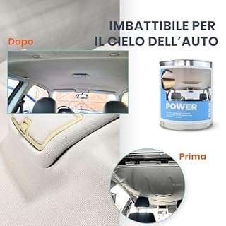 TENDAGGIMANIA Colla Alte Temperature Forte Tenuta Peso 850 GR- Colla Per Tessuti, Cielo Auto, Legno, Gommapiuma, Pannelli Fonoassorbenti-Applicazione a Pennello- Resistente da -20°C a 90°C