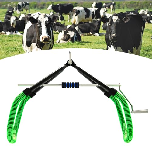 HOSUKU Cow Hip Lift, 3306LB Cattle Hip Lift, Steel Stand Up Assist Device for Dairy Farm OB Milking Birthing Lame Cattle, Bovine Hip Lift for Cow Postpartum Aid and Severe Typhoid Fever