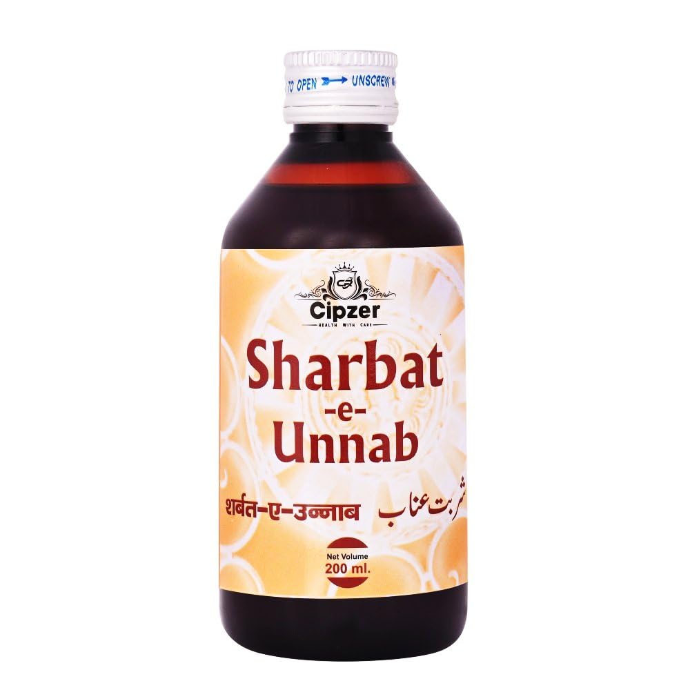 Cipzer Sharbat e Unnab Cough Syrup 100% Natural, Paraben-Free And Effective Relief For Persistent Cough, Bronchitis, Viral Cough And Smoker's Cough 200ml-image-8