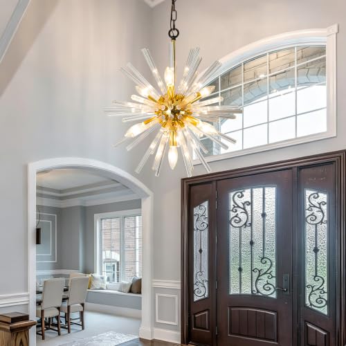 Image of Vezzio Gold Crystal Chandelier Light Fixtures
