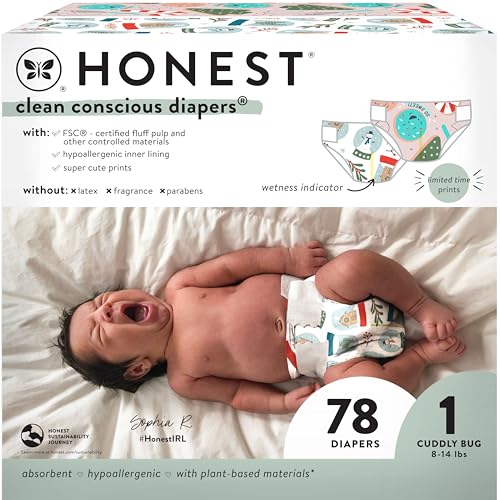 The Honest Company Clean Conscious Diapers | Plant-Based, Sustain...