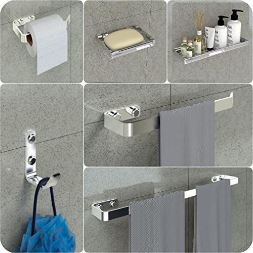 Kit acessórios para banheiro cromado