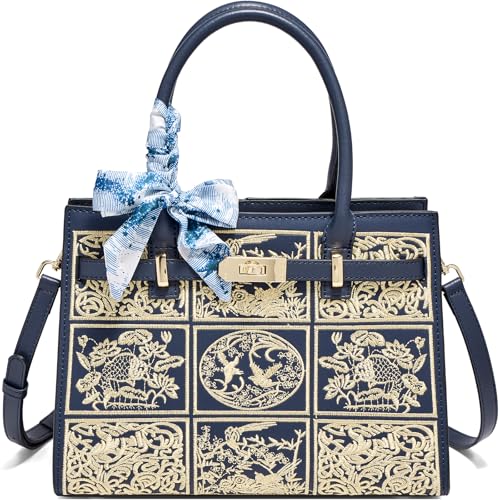Image of FOXLOVER Medium Tote Bag for Women Designer Vintage Satchel Handbags Top-handle Purses