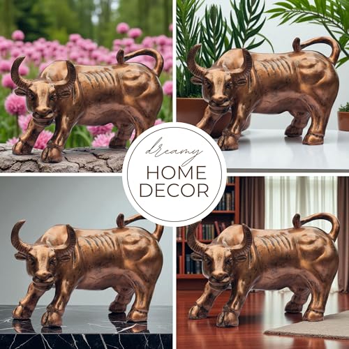 Charging Bull Statue for Home & Office Decor – Large 12 Inch Resin Figurine | Tabletop Showpiece for Decor, Gifting, Vastu — photo — 7 of 9