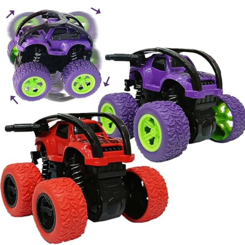 Image of TOY BHARAT Monster Truck 360 Pack of 2 | Gift Toy | Made in India | 1-6 Year | Realistic Design | Indoor Outdoor Play | Safe and Non-Toxic | Gift for Kids | Multicolour