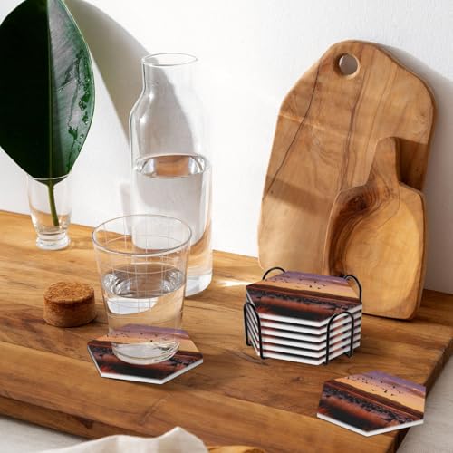 Dessous de verre céramique Bosque del Apache lot de 6 haute qualité - 7