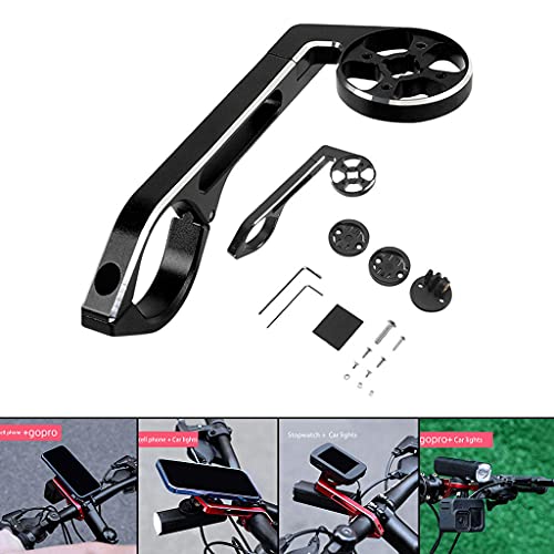 Milageto Fietscomputer GPS Cycling Mount Uitgebreide Verstelbare Stam Extension Road For Bike Phone, zwart - Image 7