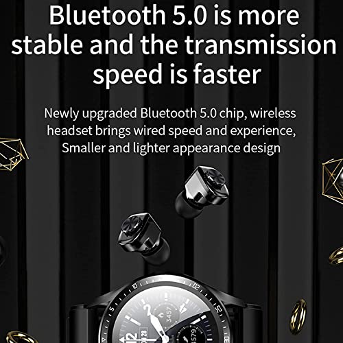 HJKPM 2 in 1 Bluetooth Earplugs Smartwatch, Tipo