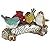 Design Toscano QM223531 Birdy Welcome Sign Indoor/Outdoor Garden Bird Statue, 4 Inches Wide, 10 Inches Deep, 5 Inches High, Multicolored