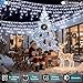 810LED 82ft Christmas Lights, 180Drops 12 Modes Cool White Christmas String Lights Outdoor Dimmable, Waterproof Christmas Decoration Fairy Lights with Timer for Indoor Eaves Party Patio Window Fence