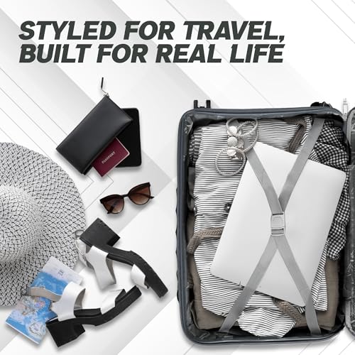 Image of AMERICAN TRAVELLER Tourispro Trolley Bag for Travel Single Small |Suitcase for Travel |Leightweight Large Luggage Traveling Bag| Polypropylene(Pp) Bags with Expandable 8 Wheels (20, Charcoal Grey)
