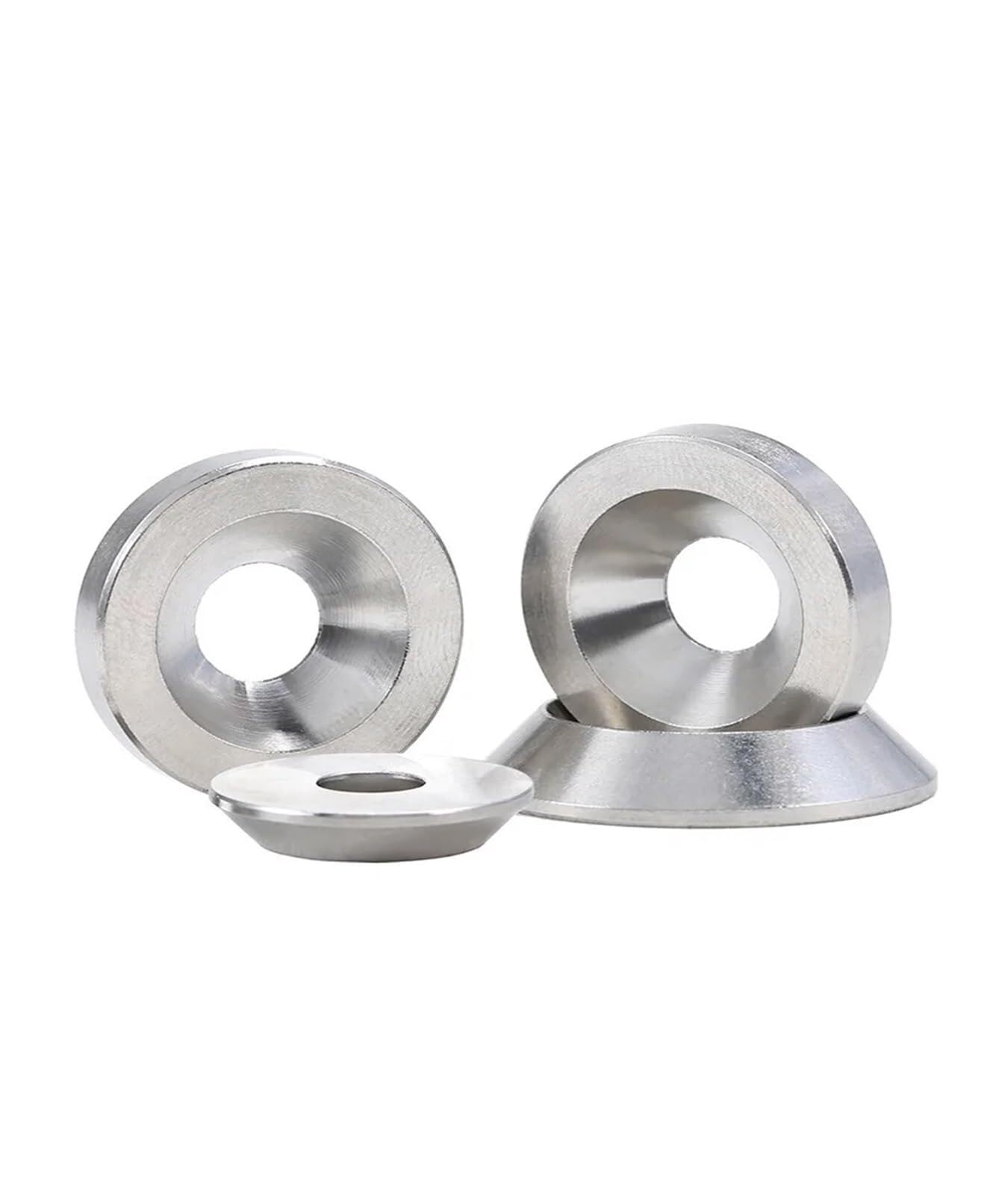 Anillo de sellado, Arandela de piezas, Tuercas de hardware, Arandelas avellanadas de acabado, Juntas de tornillo, 10 piezas Arandela avellanada de acero inoxidable 304 Junta plana sólida cónica Cono c