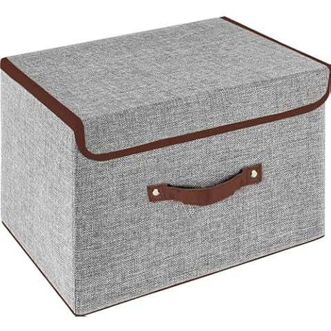 OWill Foldable Storage Box with Lid Cover