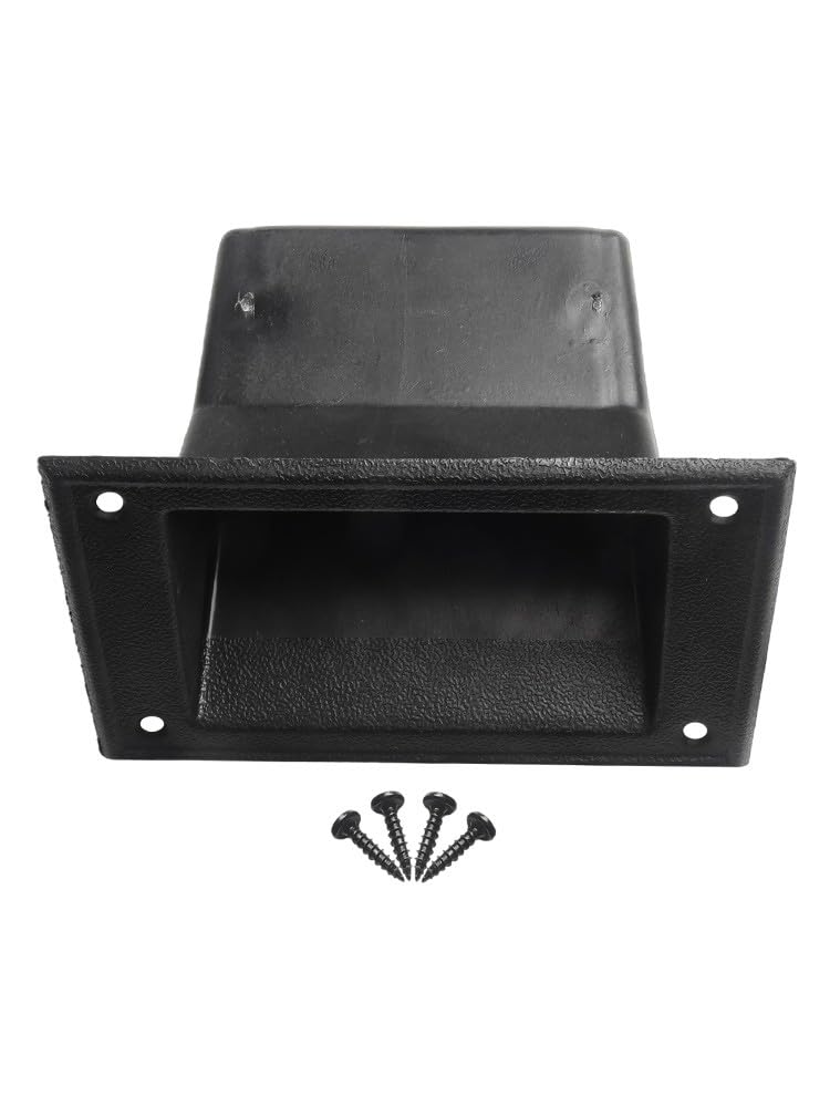 PS12981 Lot de 2 poignées de haut-parleur portables avec design encastré en plastique pour faciliter le transport et le montage sécurisé