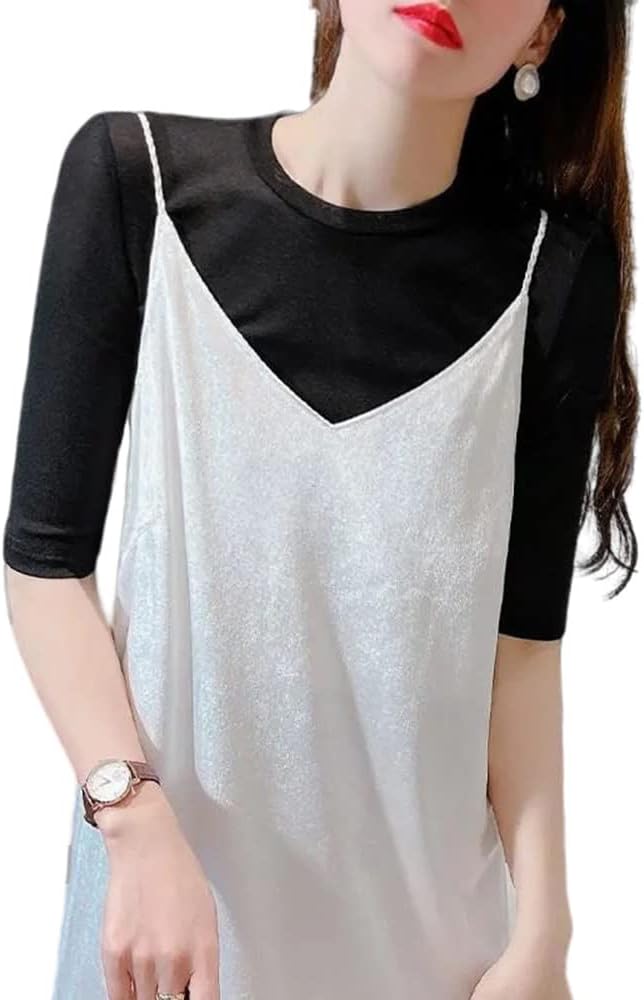 Amazon | [UMIYI] シアー トップス Tシャツ インナー レイヤード