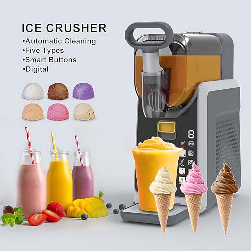 Granizadora de gran capacidad con bandeja extraíble y pantalla táctil 4