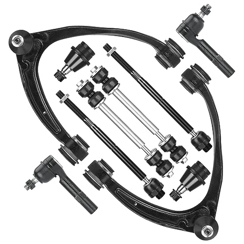 Front Suspension Upper Control Arms with Ball Joint Kit for Cadillac Chevy Escalade Chevrolet Avalanche Silverado Suburban Tahoe GMC Sierra Yukon (XL) 1500 2007-2013, 10PCS