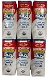 Milk Organic Whole Milk, Shelf Stable Whole Milk Boxes, Horizon Milk Single Serve, 8.0 Fl oz (BETRULIGHT Value Pack of 6) (Low Fat)