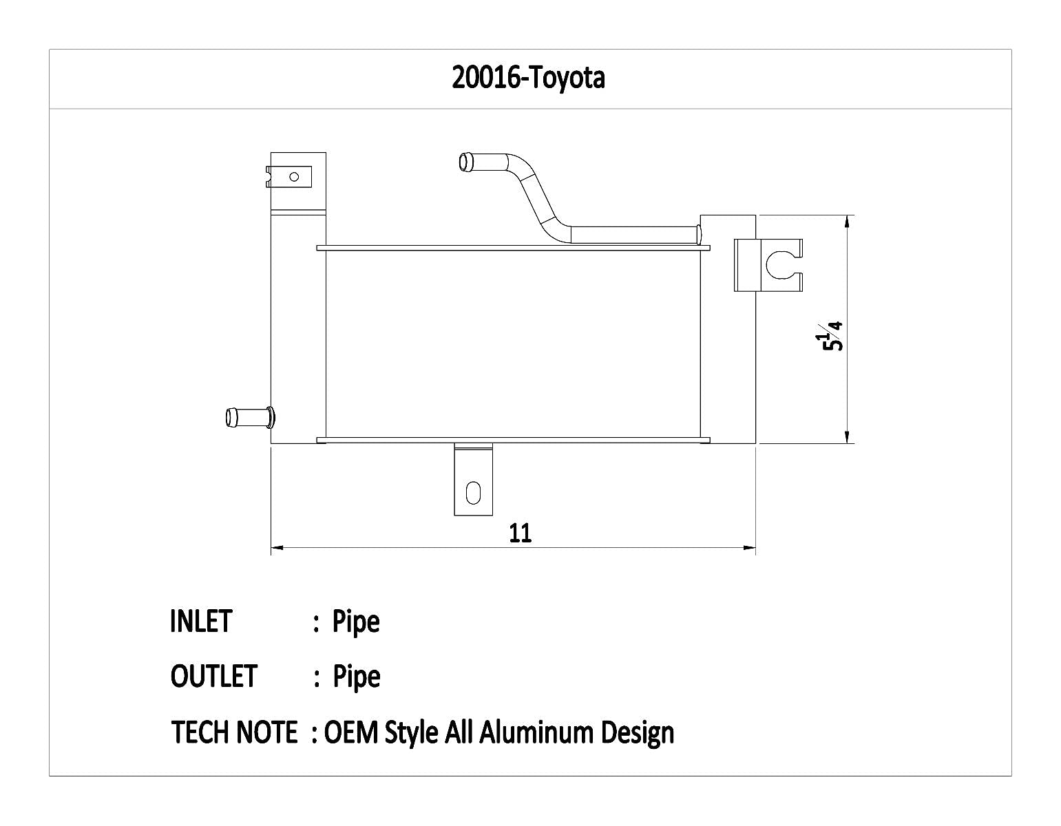 CSF Radiators 20016: Oil Cooler, Toyota 4Runner 4.0L 2009-2003; Toyota 4Runner 4.7L 2009-2003; Toyota Tacoma 2.7L 2011-2005; Toyota Tacoma 4.0L 2011-2005; Lexus GX470 4.7L 2009-2003