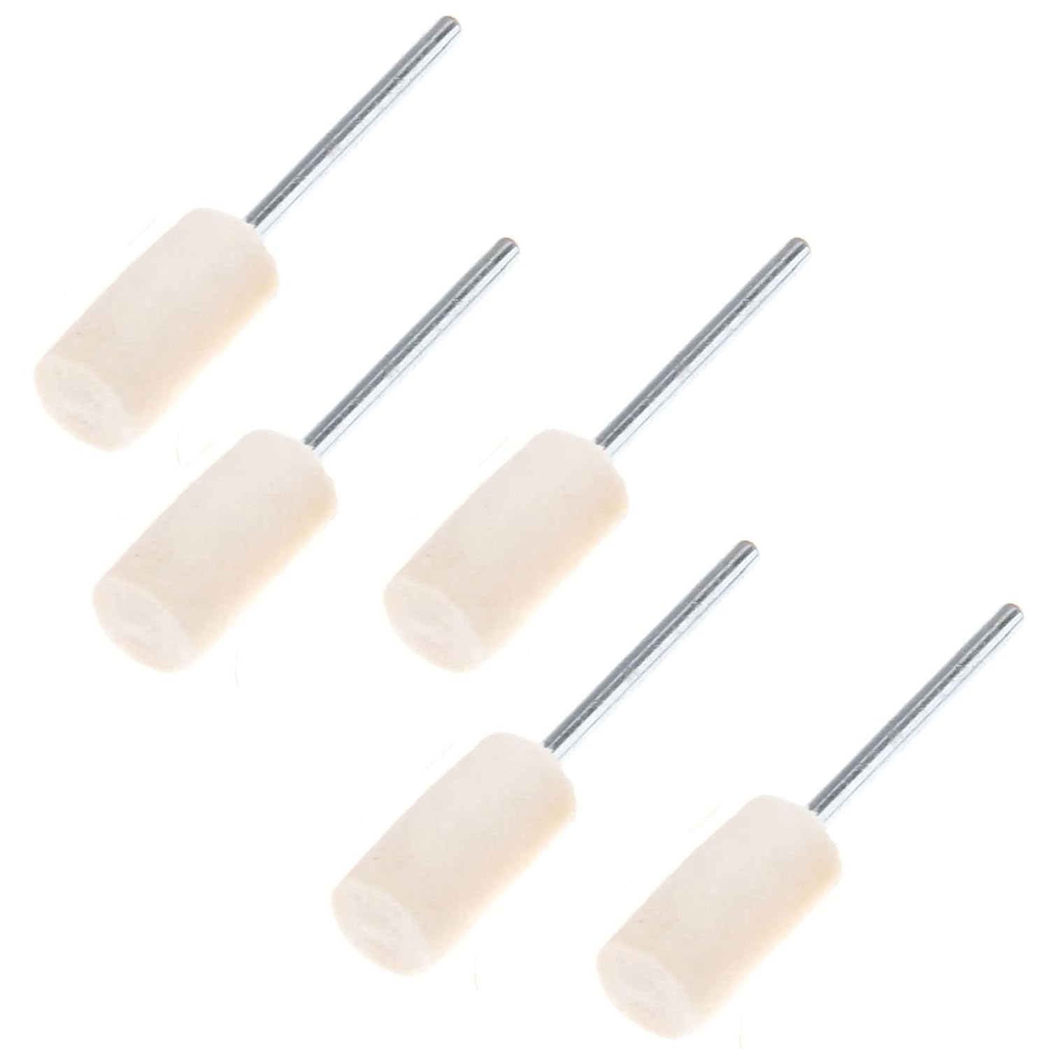 ​SEIWEI 5PCS Wool Polishing Wheel 3mm Shank Pneumatic Electric Rotary Grinding Machine Diameter 3mm-12mm