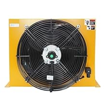 AH1417T-CA 150L/min Air Cooler Radiator, Sheet CNC Machine, Hydraulic Oil Reduction High Temperature Oil Fan Rapid Reduce TemperatureDC24V