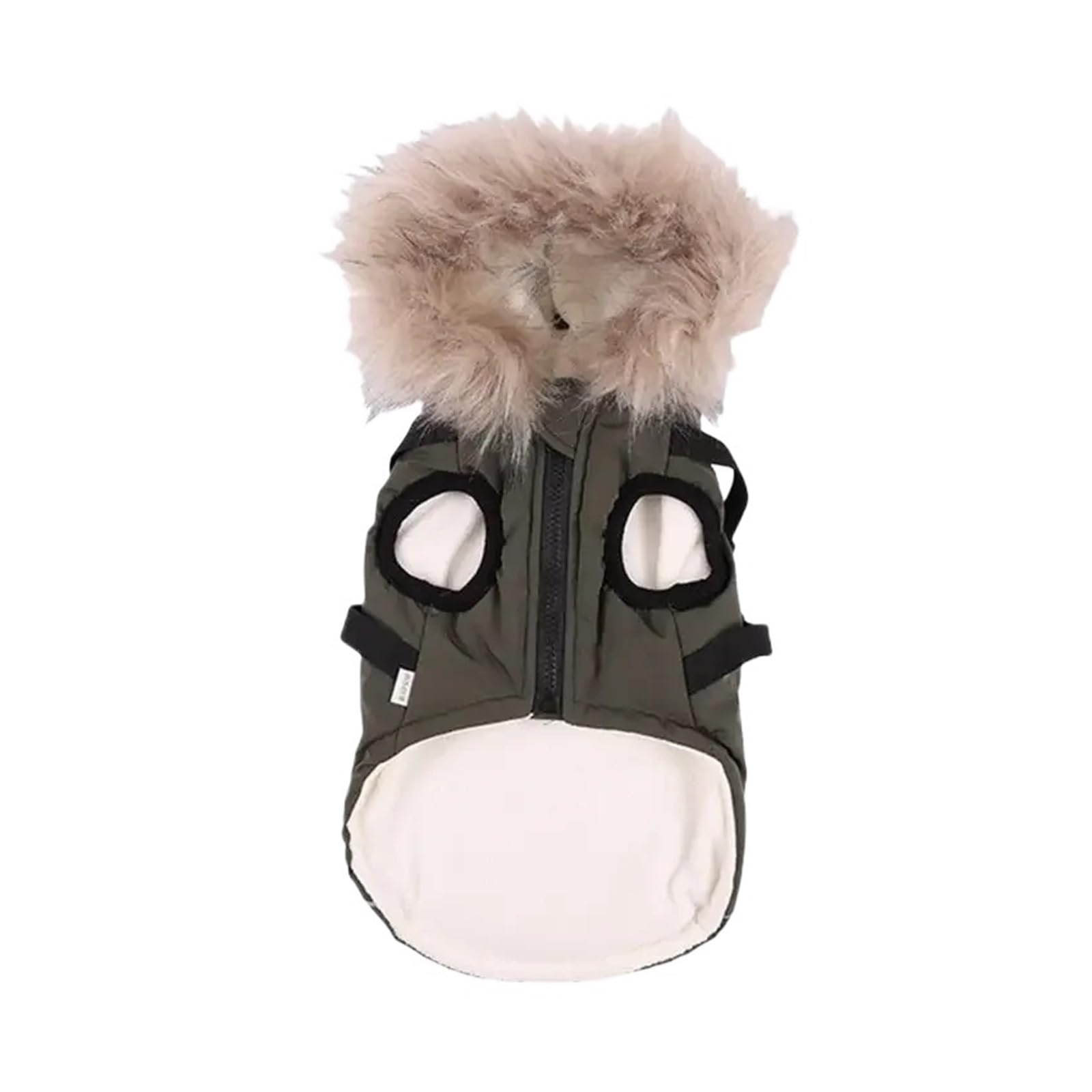 Winter Pet Dog Jacket With Harness Warm Clothes Waterproof Hooded Coat For Small Medium Dogs Chihuahua French Bulldog Outfit(F,S)