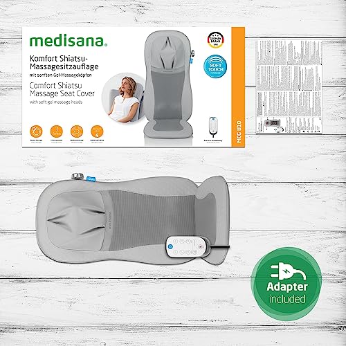 Medisana Mcg 810 Gel Shiatsu Massager, Dispositivo Per Massaggi Con Funzione Di Riscaldamento, 3 Livelli Di Intensità, 3 Zone Di Massaggio, Facile Da Pulire, Per Massaggi Al Collo E Alla Schiena - 6