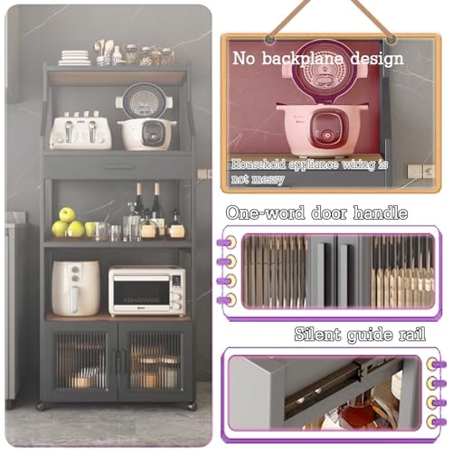 Élégante station de café et buffet moderne pour économiser de l'espace pour cuisine, salon et bar, armoire élégante pour divertissement à domicile et nization