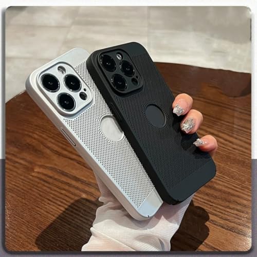Coque iPhone 14 Plus contre la surchauffe coque rigide creuse argent - 3