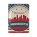 Funda de Piel para Pasaporte de Minnesota State Minneapolis, diseño Vintage de la Bandera Americana, para Hombres y Mujeres, para Pasaporte