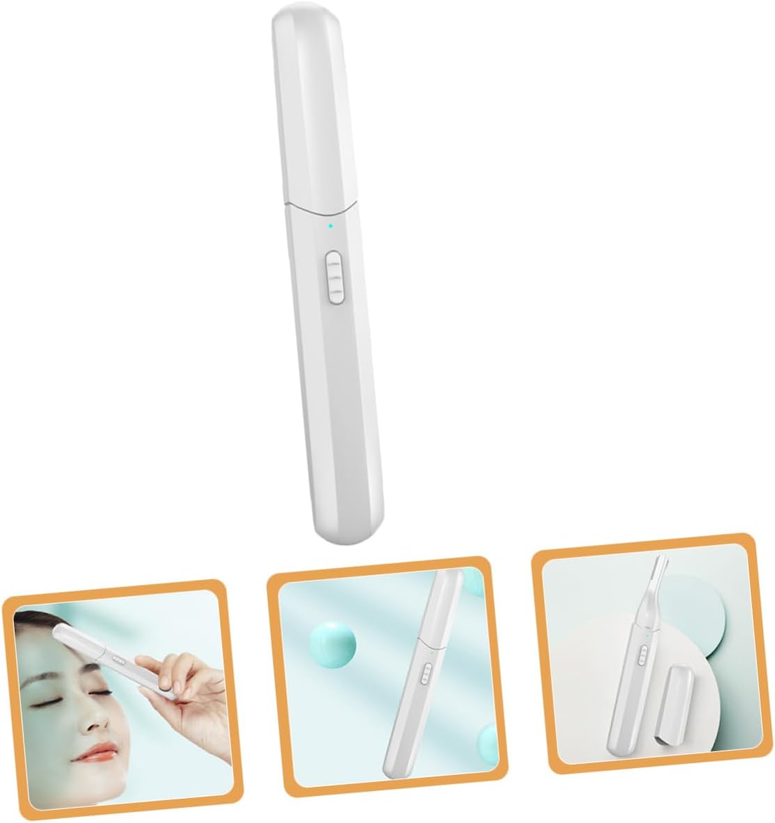 NOLITOY 1set Electric Eyebrow Trimmer for Women Portable USB Hair Removal Device Compact Electric Shaver for Eyebrows Face and Nose Ergonomic Design for Easy Use and Travel