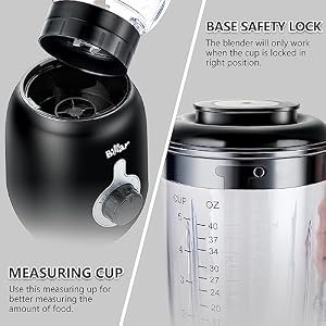 Bear Blender, 2025 New 700W Smoothie Countertop Blender with 40oz Cup for Shakes and Smoothies, 3-Speed for Crushing Ice, Puree and Frozen Fruit with Autonomous Clean — photo 5 of 6