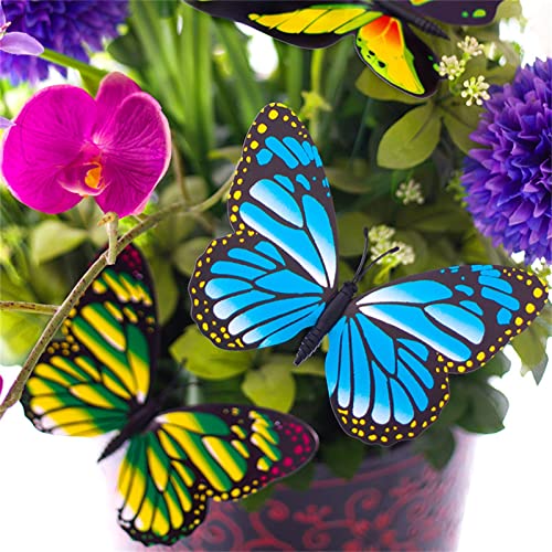 Butterfly Party Decorations, 50Pcs Butterfly Garden Stakes Decor, Yard Art Ornaments For Mom, Mothers Day Ideal Gifts, Outdoor Lawn Pathway Patio Plant Pot, Flower Bed #TOP1