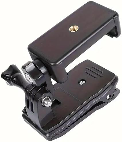 Coverzone Klipsli Telefon ve Aksiyon Kamera Tutucu ve Askı Gezi Seyahat ve Sürüşlerde Kullanmak için Klipsli Kayıt Aparatı Cep Telefonu Tutucu (Tüm modeller İle Uyumlu) BS-90X