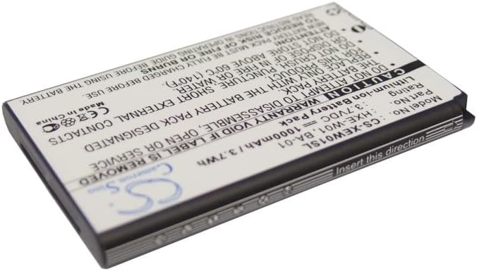 Angled view of DCH HXE-R02(L) battery