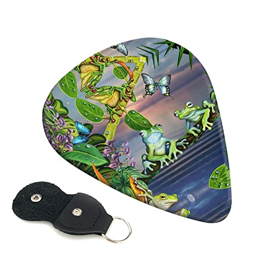 Many Frogs Sing On The Branches Lot de 6 médiators pour guitare acoustique, guitare électrique, basse, ukulélé – fins… - Les Beatles, Paul McCartney, John Lennon, RIngo Starr, George Harrison Many Frogs Sing On The Branches Lot de 6 médiators pour guitare acoustique, guitare électrique, basse, ukulélé – fins…