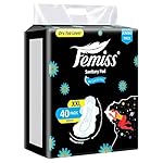 Soft & Rash Free Sanitary Pads for Women and Girls | Quick Absorption | Heavy Flow | Leakage-Proof | Skin Friendly Trifold pads (XXL-Size, 320 MM, 40 PCS, Pack of 1)