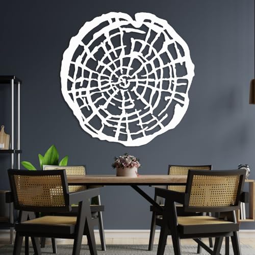 Décoration murale ronde en métal pour habiller un mur vide