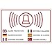 Segnale “sistema d’allarme” in più lingue, in schiuma rigida PVC, cartello da 300 x 200 mm, 3 mm di spessore